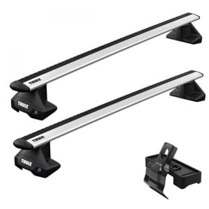 Bare transversale Thule WingBar Evo Clamp Silver dedicate pentru Lexus LBX 5-dr SUV 2024- cu plafon normal