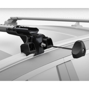 Bare transversale Thule WingBar Evo Flush Edge Silver dedicate pentru Toyota bZ4X 5-dr SUV 2022- cu bare longitudinale integrate - Img 8