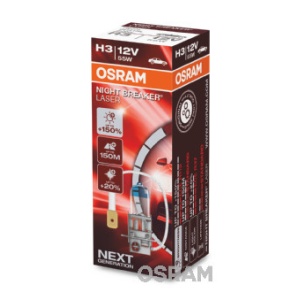BEC 12V H3 55 W NIGHT BREAKER LASER NextGen +150% OSRAM