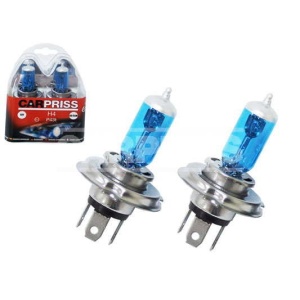 Bec imitatie xenon 60% H4 12V 60/55W P43t Set 2 buc