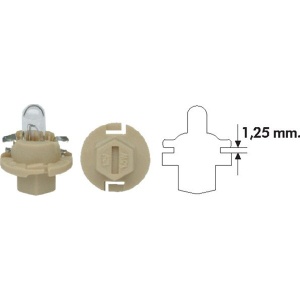 Bec Magneti Marelli PBX4 12V 1.5W BX8.4d Bej