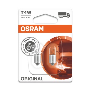 Bec Osram Original T4W 24V 4W BA9s ● Set 2 buc