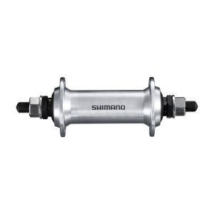 Butuc fata Shimano HB TX500 NT, 36H, OLD 100 mm, ax 140 mm, argintiu