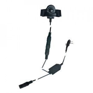 Cablu adaptor cu buton PTT Midland/Albrecht BHS300M cu 2 pini tip Motorola pentru casti moto Cod 41937