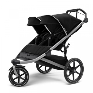 Carucior Thule Urban Glide 2 Double Aluminum/Jet Black