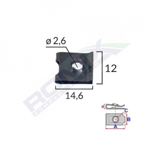 CLIPS FIXARE UNIVERSAL - NEGRU SET 25 BUC