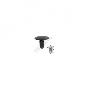 Clips Tapiterie Pentru Fiat/Lancia/Alfa Romeo - Negru Set 10 Buc