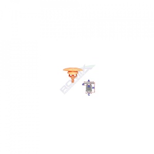 Clips Tip Garnitura Pentru Honda 4.7X11.2Mm - Orange Set 10 Buc
