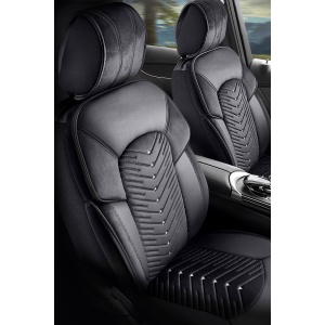Duster II (2019-2024) - Set Huse scaune Dubai Negru - realizate special pentru Duster - Img 1