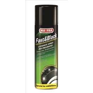 H0283Ma Fast & Black Spray Silicon Negru Special Pentru Anvelope 500Ml - Ma-Fra