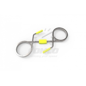 Indicator de siguranță prezon Checklock oțel, cu inel dublu, 32 mm