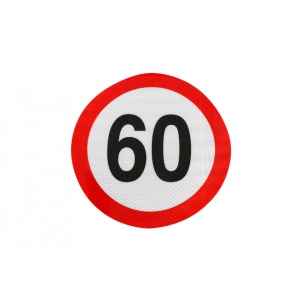 Indicator reflectorizant limitare viteză 60 km/h clasa II