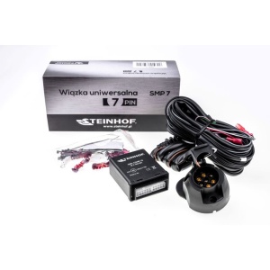 Instalație electrică universală de 7 pini cu modul electronic STEINHOF pentru carlige de remorcare