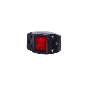 Lampă gabarit, Horpol, pătrată, tehnologie LED, culoare roșie, alimentare 12/24V