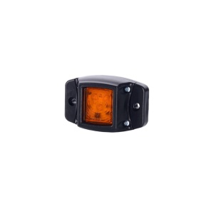 Lampă mică gabarit, Horpol, pentru marcaj lateral, pătrată, LED galben, alimentare 12/24V