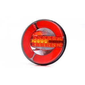 Lampă spate multifuncțională rotundă, WAS, Ledneon, 3 funcții, semnalizare dinamică, W153DD