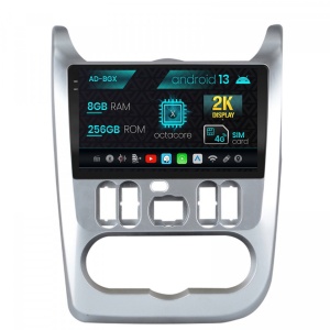 Navigatie Dacia Logan, Duster, Sandero (2009-2013), Android 13, X-Octacore , 8GB RAM , 256GB ROM, 9.5 Inch - AD-BGX9008,AD-BGRKIT367