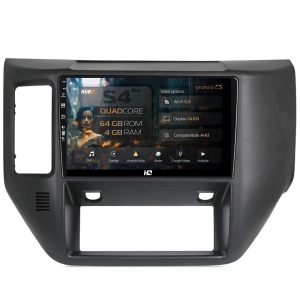 Navigatie HUB64 Nissan Patrol (2004-2012), 4GB RAM, Android 13, Quadcore, DSP, GPS, Wi-FI, Carplay, Android Auto, USB, Bluetooth, Waze, Touchscreen, 9 inch