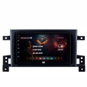 Navigatie HUB64 Suzuki Grand Vitara (2004-2014), 4GB RAM, Android 13, Quadcore, DSP, GPS, Wi-FI, Carplay, Android Auto, USB, Bluetooth, Waze, Touchscreen, 7 inch