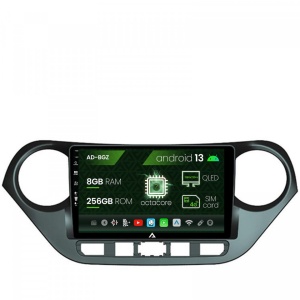 Navigatie Hyundai I10 (2013-2017), Android 13, Z-Octacore , 8GB RAM , 256GB ROM, 9 Inch - AD-BGZ9008,AD-BGRKIT196