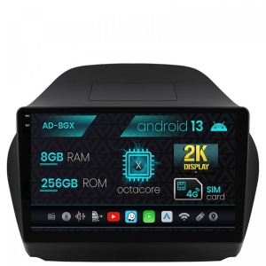 Navigatie Hyundai IX35 (2009-2015), Android 13, X-Octacore , 8GB RAM , 256GB ROM, 10.36 Inch - AD-BGX10008,AD-BGRKIT175