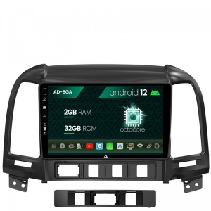 Navigatie Hyundai Santa Fe (2006-2012), Android 12, A-Octacore , 2GB RAM , 32GB ROM, 9 Inch - AD-BGA9002,AD-BGRKIT210