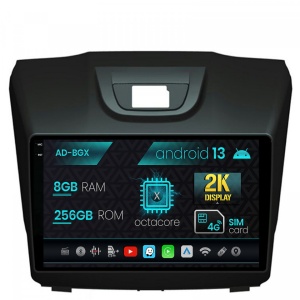 Navigatie Isuzu D-MAX (2015,), Android 13, X-Octacore , 8GB RAM , 256GB ROM, 9.5 Inch - AD-BGX9008,AD-BGRKIT311