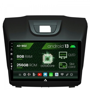 Navigatie Isuzu D-MAX (2015,), Android 13, Z-Octacore , 8GB RAM , 256GB ROM, 9 Inch - AD-BGZ9008,AD-BGRKIT311