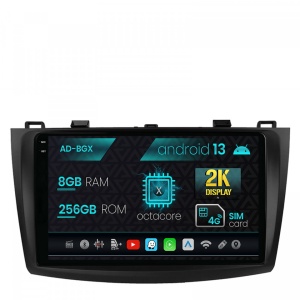 Navigatie Mazda 3 (2009-2013), Android 13, X-Octacore , 8GB RAM , 256GB ROM, 9.5 Inch - AD-BGX9008,AD-BGRKIT320