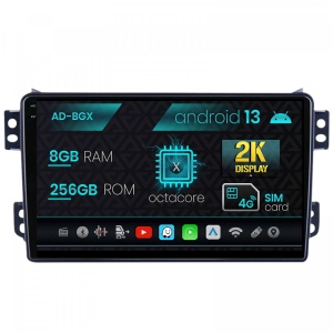 Navigatie Opel Agila , Suzuki Splash (2007-2014), Android 13, X-Octacore , 8GB RAM , 256GB ROM, 9.5 Inch - AD-BGX9008,AD-BGRKIT388V2
