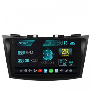 Navigatie Suzuki Swift (2011-2017), Android 13, X-Octacore , 8GB RAM , 256GB ROM, 9.5 Inch - AD-BGX9008,AD-BGRKIT304