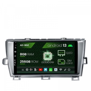 Navigatie Toyota Prius (2009-2014), Android 13, Z-Octacore , 8GB RAM , 256GB ROM, 9 Inch - AD-BGZ9008,AD-BGRKIT089