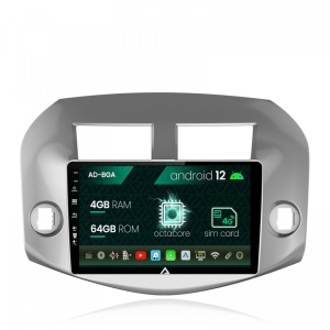 Navigatie Toyota RAV4 (2005-2013), Android 12, A-Octacore , 4GB RAM , 64GB ROM, 10.1 Inch - AD-BGA10004,AD-BGRKIT069A