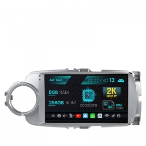 Navigatie Toyota Yaris (2010-2018), Android 13, X-Octacore , 8GB RAM , 256GB ROM, 9.5 Inch - AD-BGX9008,AD-BGRKIT104