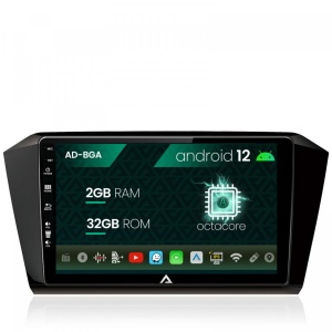 Navigatie Volkswagen Passat B8, Android 12, A-Octacore , 2GB RAM , 32GB ROM, 10.1 INCH - AD-BGA10002,AD-BGRKIT037