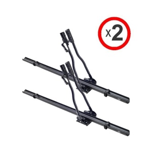 Pacht 2 suporturi auto bicicleta Cruz Race Black cu montate pe bare transversale