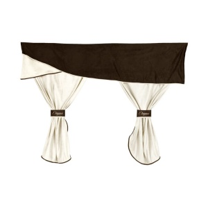 Perdele Cabină Șofer ELEGANCE - Set 7 Bucăți, Maro/Șampanie