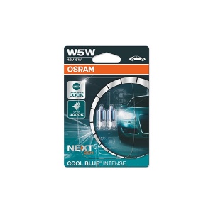 Set 2 Becuri 12V W5W Cool Blue Intense Nextgen Blister Osram