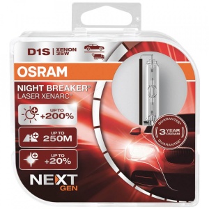 Set 2 becuri xenon 85V D1S XENARC NIGHT BREAKER LASER NextGen OSRAM