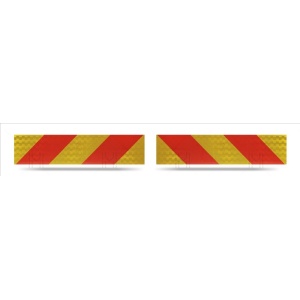Set 2 placute reflectorizante MVM VEM008/I, 565 x 132 mm, suport aluminiu