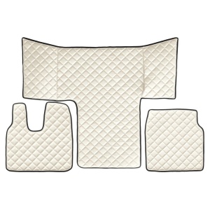 Set 3 covorase camion F-Core, Piele-ECO, pentru MAN TGS, cabina L, LX, Bej
