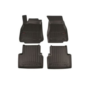 Set 4 covorase auto tip tavita Frogum, Cauciuc, pentru AUDI A6 02.18- SALOON/STATION WAGON, Negru