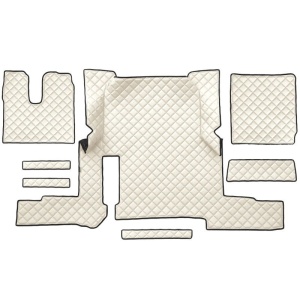 Set 7 covorase camion F-Core, Piele-ECO, pentru MAN TGX, transmisie automata, 1 sertar, Bej