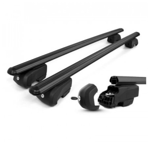 Set bare transversale portbagaj Omtec Bold Bar V2, culoare neagra, dedicate pentru AUDI A3 SPORTBACK (8P) 04-12