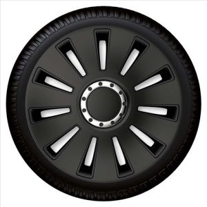 Set capace roti jante r14 silverstone pro black