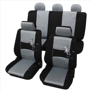 Set Complet Huse Scaune (Fata-Spate) Gri -Gecko- Petex