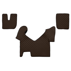 Set covorase camion, piele ecologica maro IVECO STRALIS 01.13- transmisie automata
