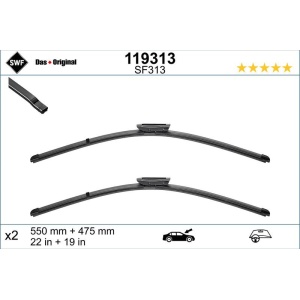 Set lamela stergator SWF Wiper FB OE LHD 550/475 mm