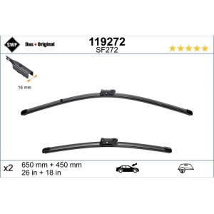 Set lamela stergator SWF Wiper FB OE LHD 650/450 mm