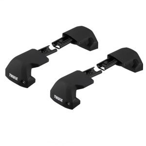 Set picioare de prindere THULE Edge Fixpoint 720700, pentru barele transversale Thule EVO Wingbar Edge, prindere in puncte fixe integrate, Profil-T